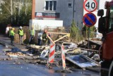 Katastrofa budowlana na ul. Podgórnej w Toruniu [ZDJĘCIA]