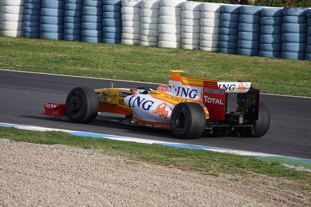 Nelson A. Piquet na torze Jerez, luty 2009