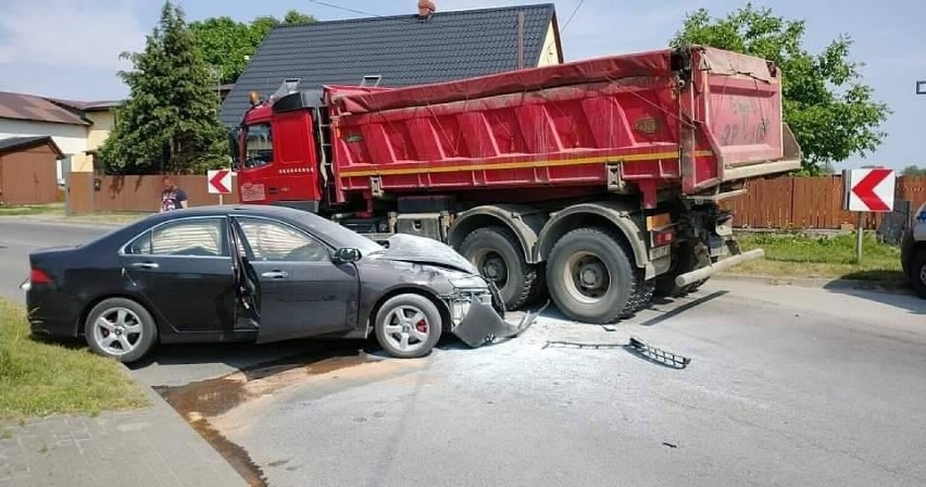 Wypadek w Łebczu - 22.06.2021