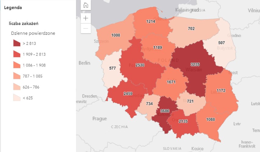 Małopolska zachodnia. 386 nowych przypadków zakażenia koronawirusem. Zmarły cztery osoby z COVID 19