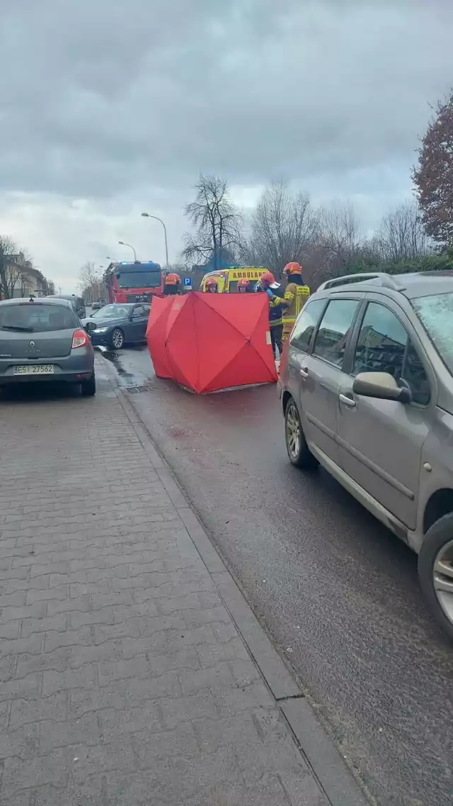 Śmiertelne potrącenie na ulicy Łokietka w Sieradzu