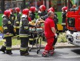 Pięć osób w ciężkim stanie po zderzeniu tramwajów w Poznaniu