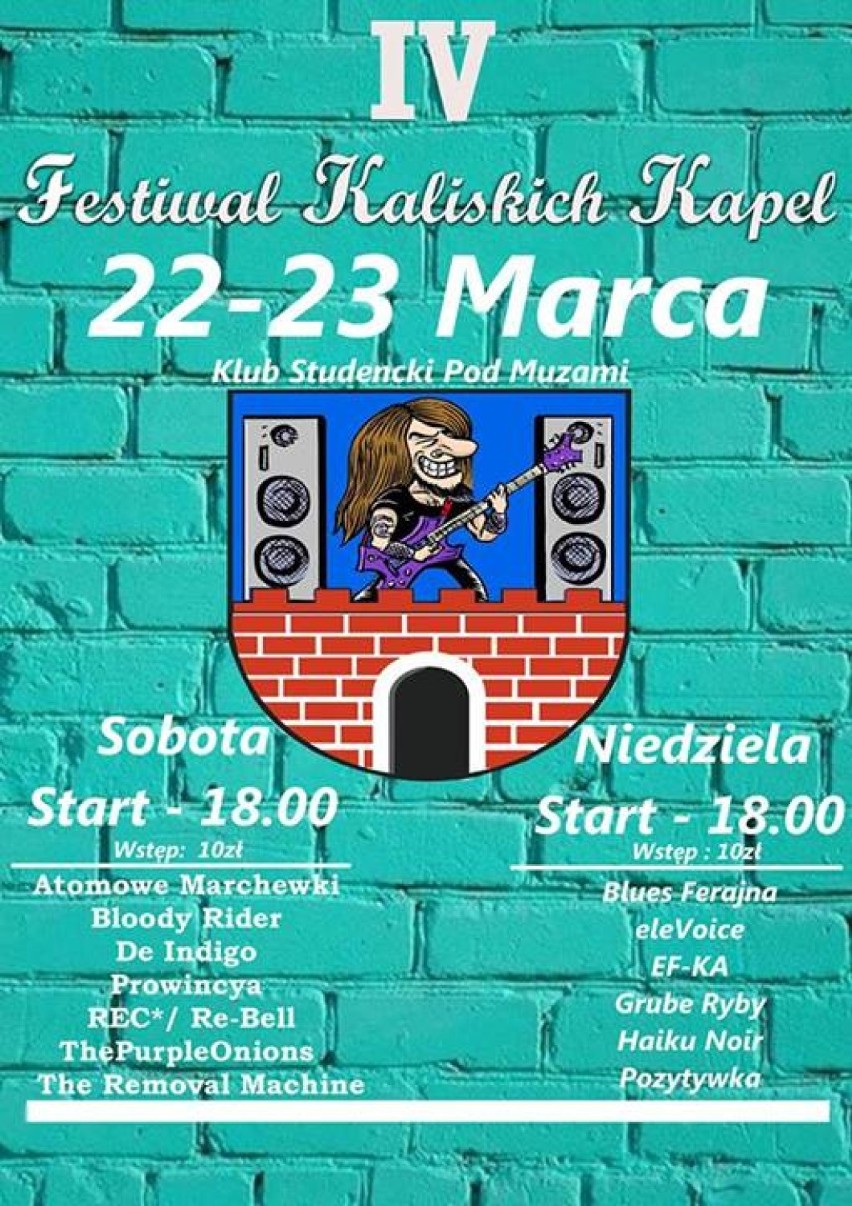 IV Festiwal Kaliskich Kapel odbędzie się 22 i 23 marca w...