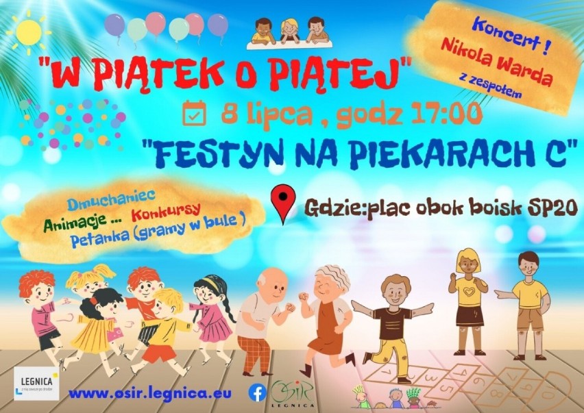 W piątek 8 lipca wielki festyn na osiedlu Piekary w Legnicy. Masa atrakcji dla dzieci i dorosłych! Zobacz program imprezy