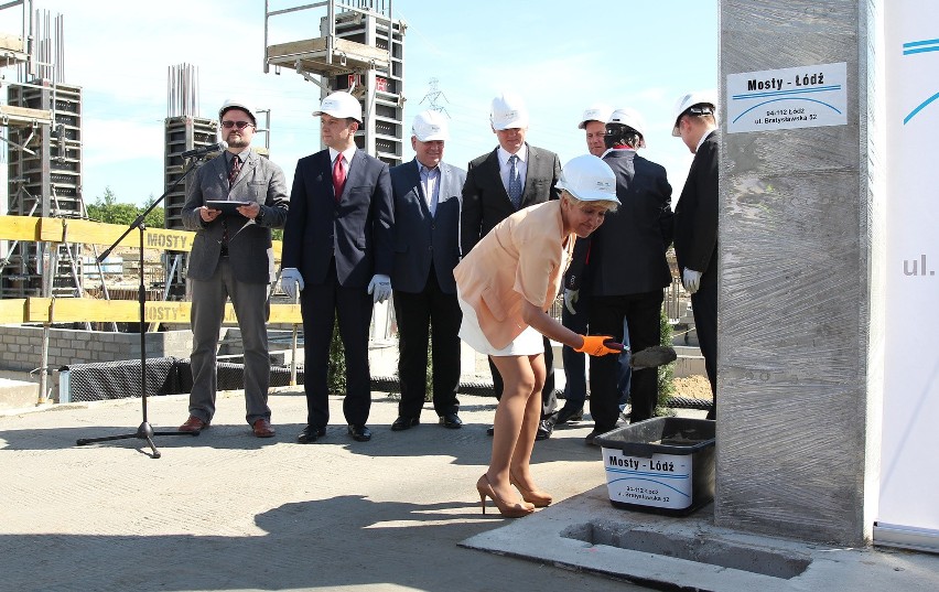 Podpisanie aktu erekcyjnego i wmurowanie kamienia węgielnego pod budowę stadionu Widzewa Łódź, 3 czerwca 2015
