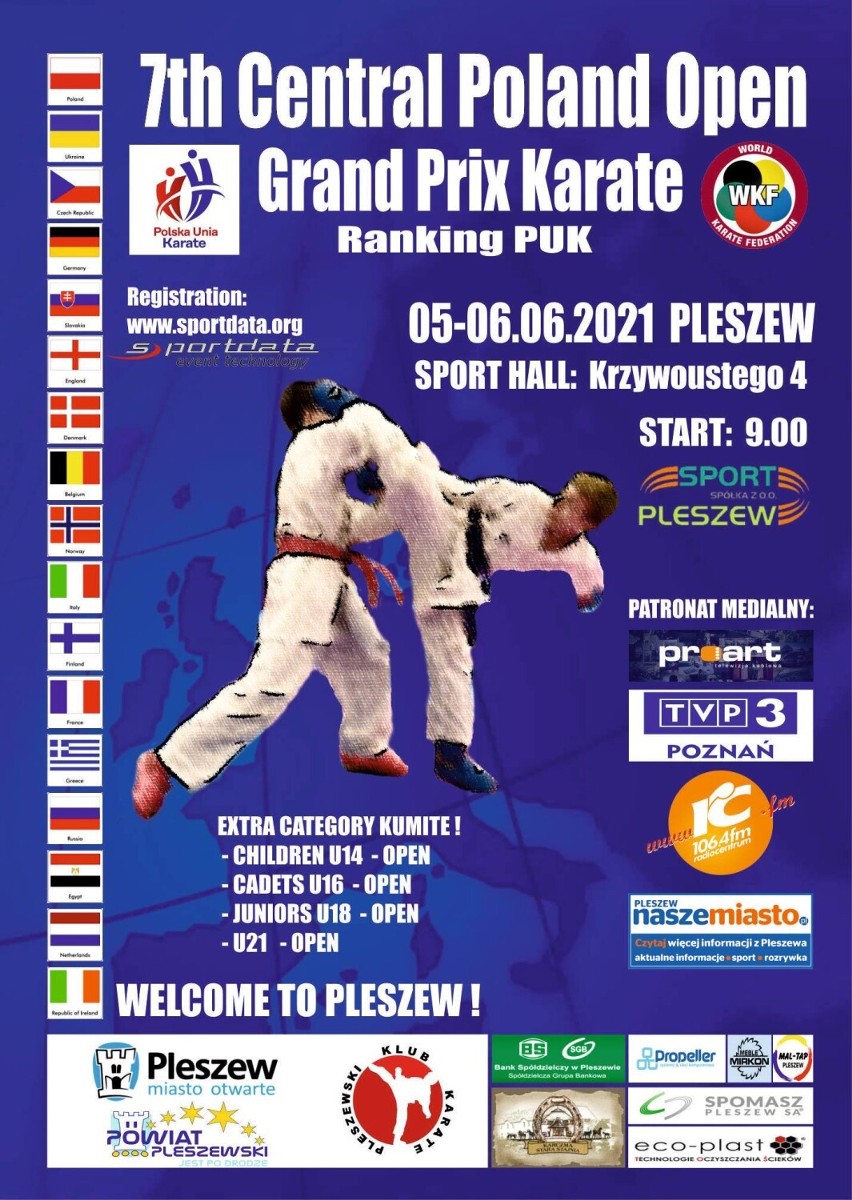 Siódma edycja Central Poland Open Grand Prix Karate odbędzie się w dniach 5-6 czerwca