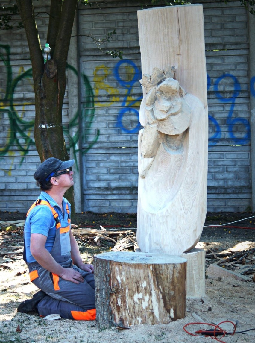 Plener rzeźbiarski w Rakowcu. W niedzielę zakończenie [ZDJĘCIA]