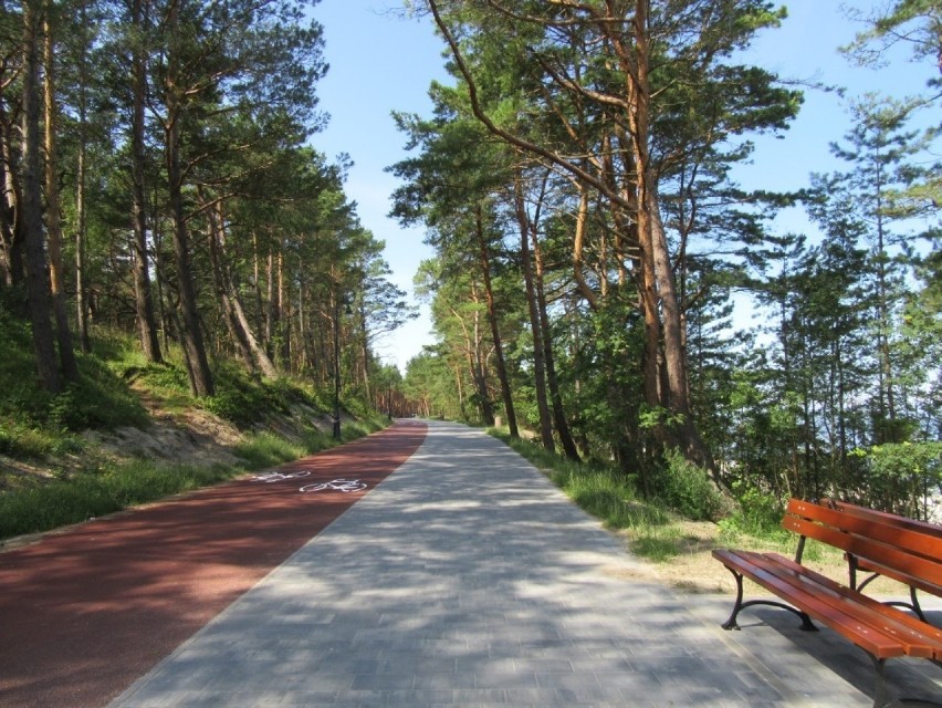 Trasa rowerowa od Przebrna do Krynicy Morskiej i Promenada Nadmorska w Krynicy Morskiej już oddane do użytkowania.