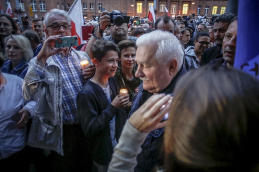 Protest przed sądem w Gdańsku 24.07.2017