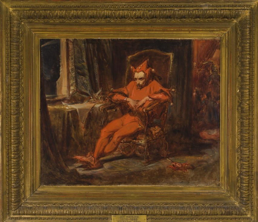 Szkic do „Stańczyka” 1861, olej na płótnie