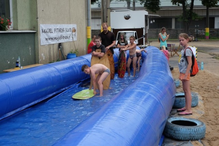 Tor skimboardowy w byłej zajezdni na Wildzie