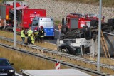 Poznań: Poważny wypadek na autostradzie A2. Zderzyły się trzy auta