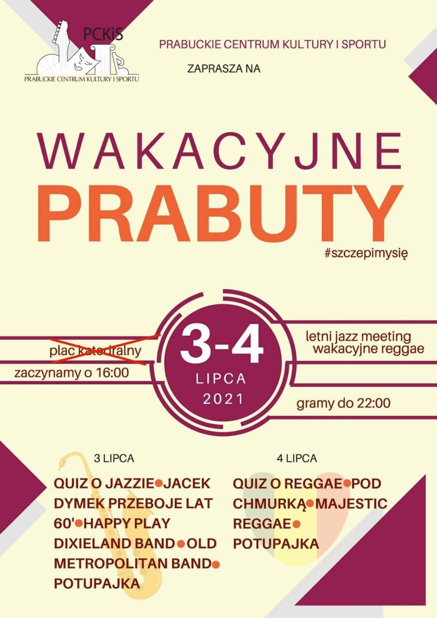 Dwa dni koncertów w Prabutach. PCKiS zaprasza na "Wakacyjne Prabuty". Co czeka na uczestników imprezy?