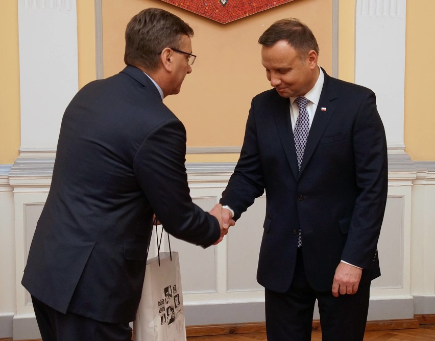 Człuchów. Spotkanie prezydenta Andrzeja Dudy z samorządowcami powiatów człuchowskiego i chojnickiego