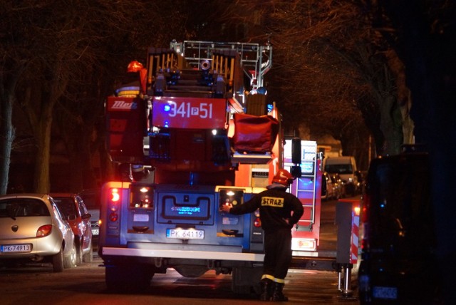 Pożar pustostanu przy ulicy Lipowej w Kaliszu