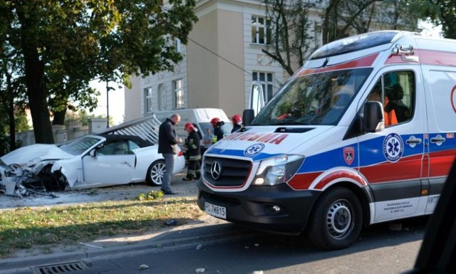 Do groźnie wyglądającej kolizji doszło we wtorek na ul. Grunwaldzkiej.