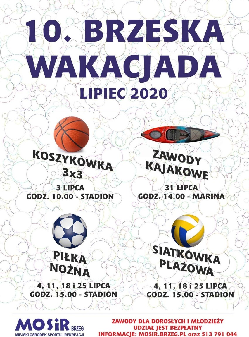"Brzeska Wakacjada" startuje 3 lipca.