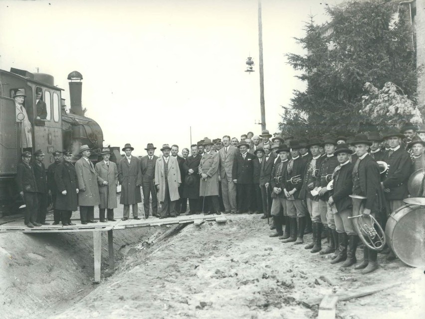 Uroczystość na kolei, ok. 1928 roku