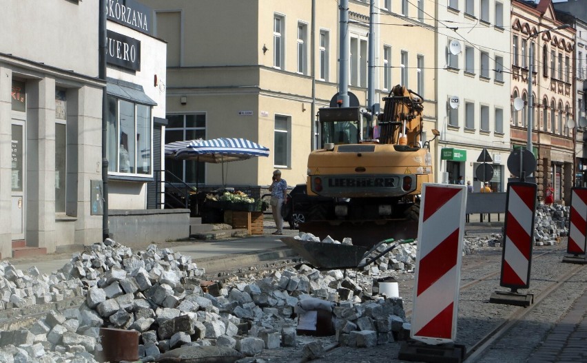 Remont na ul. Wybickiego w Grudziądzu