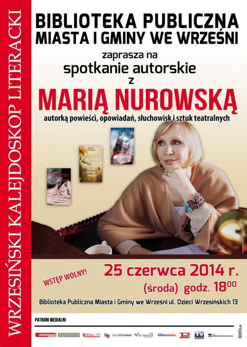 Maria Nurowska odwiedzi Wrześnię