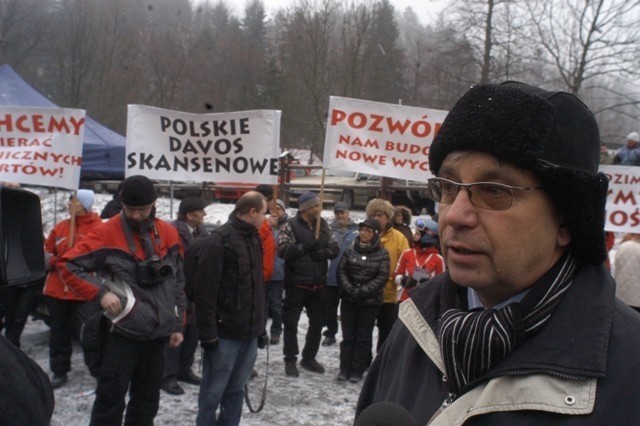 Wojciech Bydliński, burmistrz Szczyrku, poparł inicjatywę...