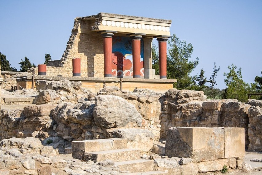 Pozostałości pałacu w Knossos to jedno z najważniejszych...