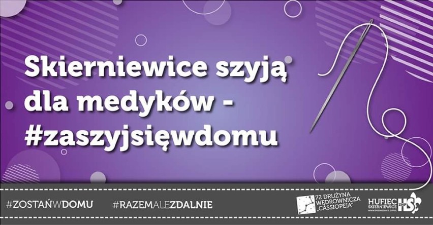 Harcerze będą szyć maseczki dla personelu medycznego. Każdy może ich wspomóc