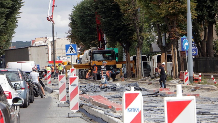 Roboty drogowe w związku z modernizacją sieci tramwajowej...