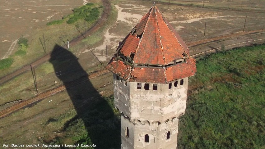 Wieża ciśnień starej huty w Szopienicach.