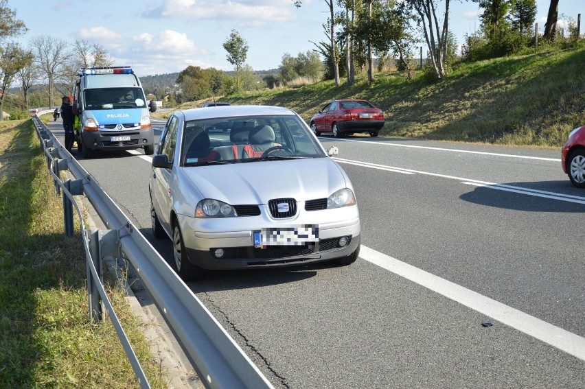 Łapczyca. Kolizja na DK 94 z udziałem seata i toyoty [ZDJĘCIA]