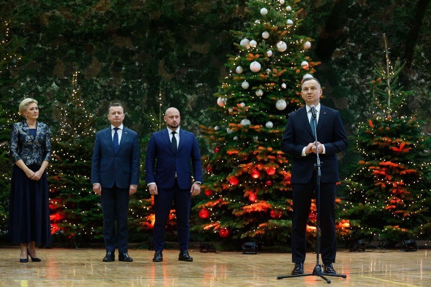 Strażacy z Przemyśla uczestniczyli w spotkaniu opłatkowym z prezydentem RP Andrzejem Dudą [ZDJĘCIA]