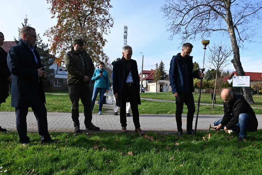 Wyznaczenie miejsca pod Pavimentum Copernicanum w Brzesku