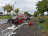 Wypadek w Makowie Mazowieckim na ul. Duńskiego Czerwonego Krzyża