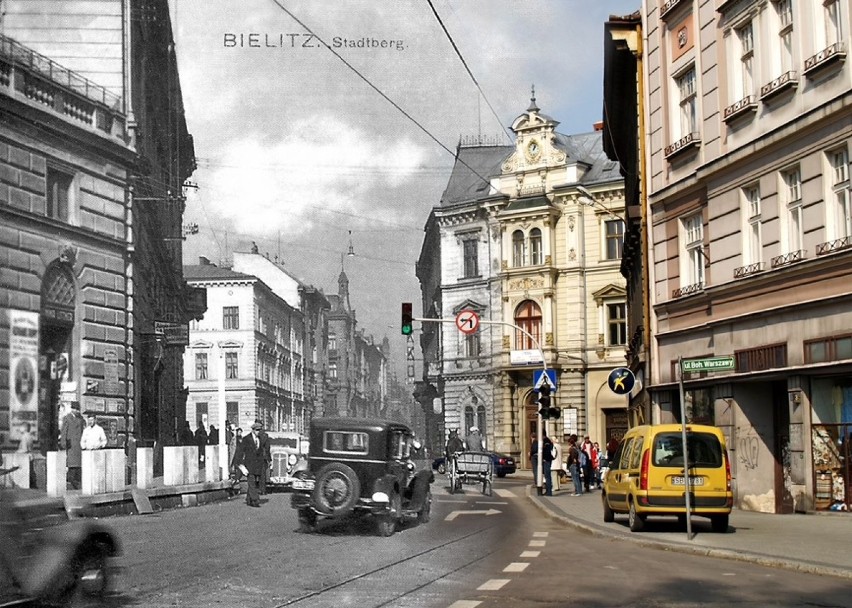 Bielsko dawniej i dziś. Zachwycający projekt fotograficzny Mateusza Taranowskiego [GALERIA]