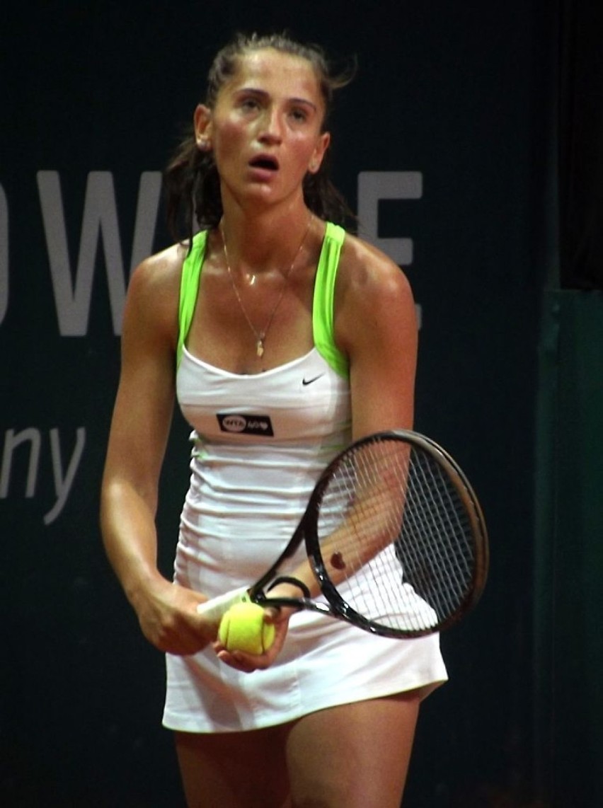 Na zdjęciu Alexandra Cadantu, rumuńska tenisistka podczas...