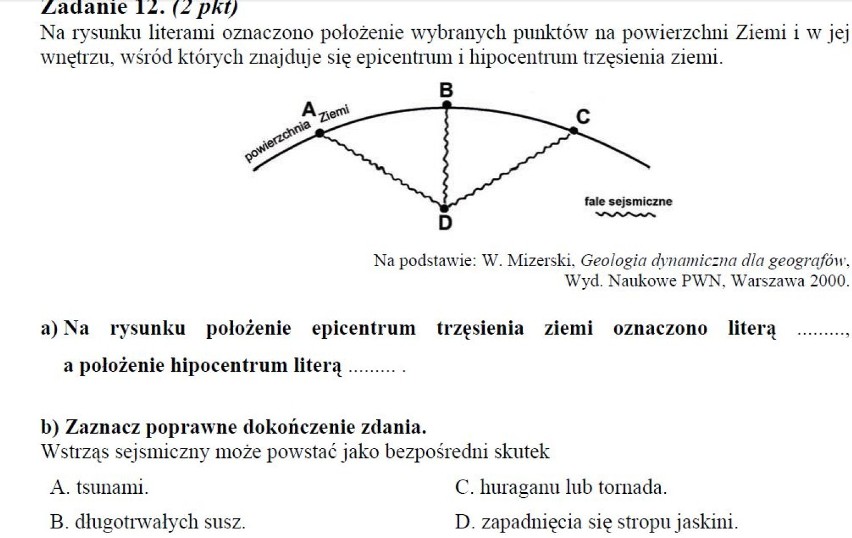 GEOGRAFIA MATURA 2013 ODPOWIEDZI ARKUSZE - maj 2013