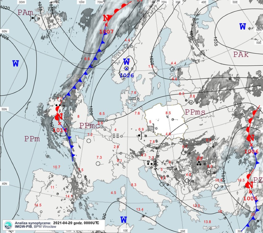 Pierwsza wiosenna burza w Zduńskiej Woli? To możliwe w prognozie IMGW