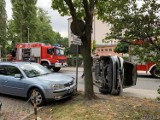 Wypadek w Opolu. Honda jazz i audi A4 zderzyły się we wtorek na skrzyżowaniu ul. Rejtana i 1 Maja