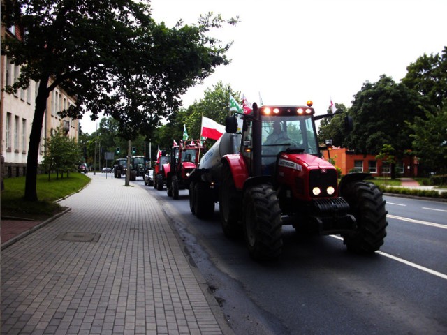 Protest rolników w Piszu