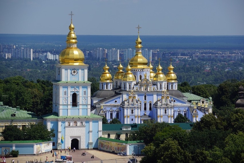 Kijów to miasto, w którym zdecydowanie przeważa złoto i...