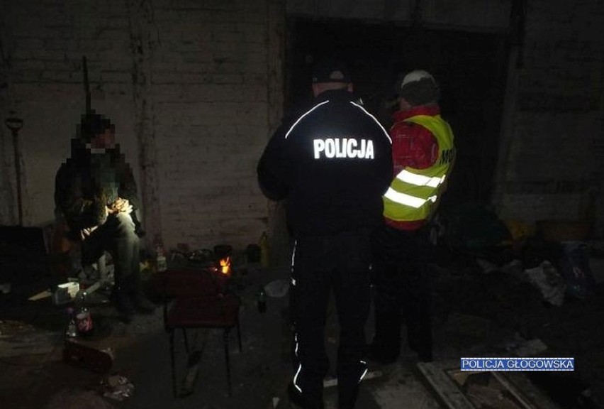 Głogów: Policja i MOPS kontrolowali miejsca, w których przebywają bezdomni