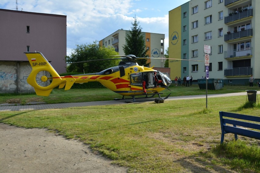 Ruda Śląska: potrącenie pieszego. Lądował śmigłowiec LPR...