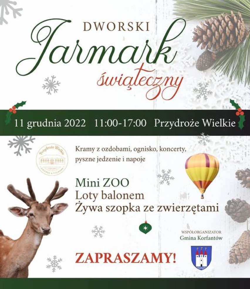 Dworski Jarmark Świąteczny to wydarzenie organizowane przy...