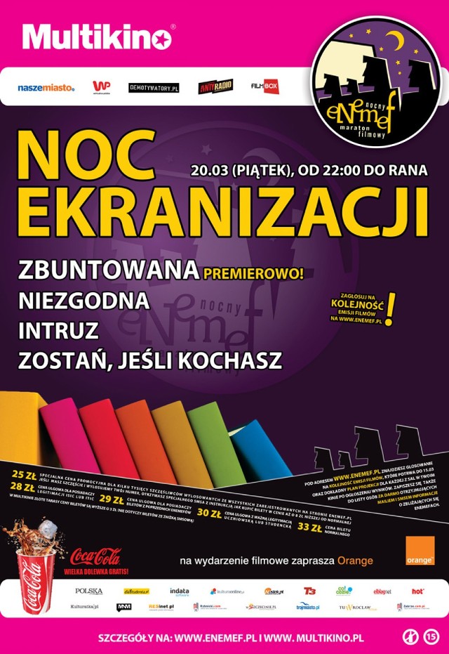 ENEMEF: Noc Ekranizacji z premierą Zbuntowanej [konkurs, bilety]