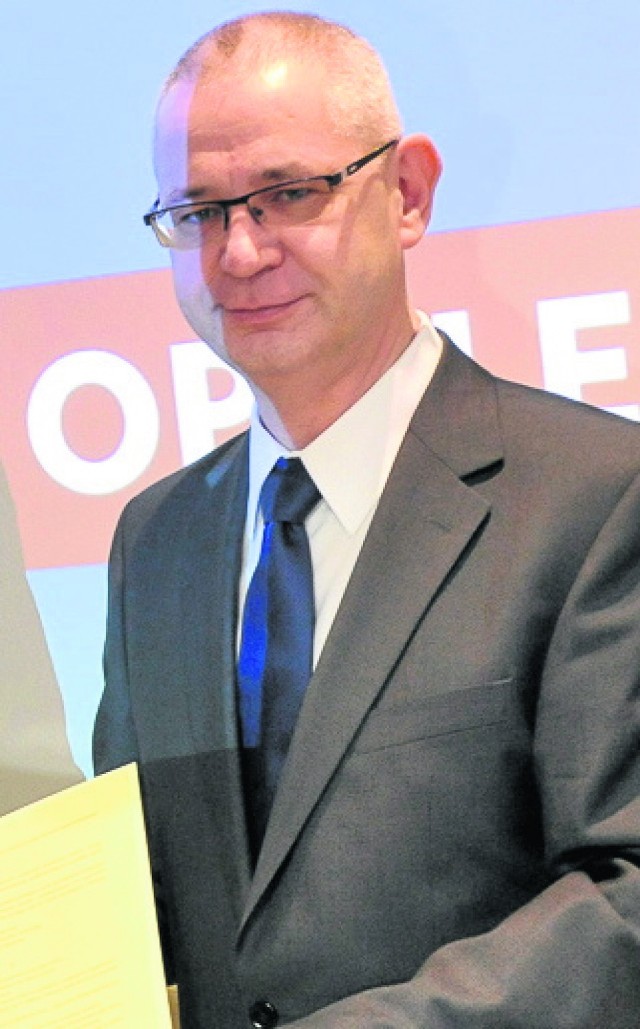 Marek Szczepanik jeszcze jako dyrektor telewizji w Opolu.