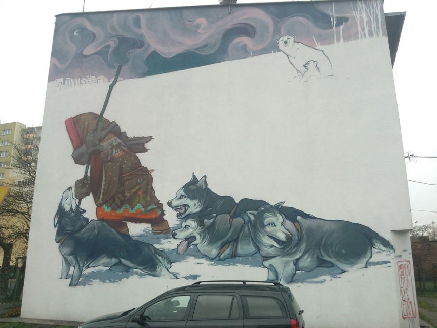 Mural [Bydgoszcz, róg Karpacka - Sokola]