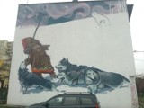 Mural na rogu ulic Karpackiej i Sokolej [zdjęcie]