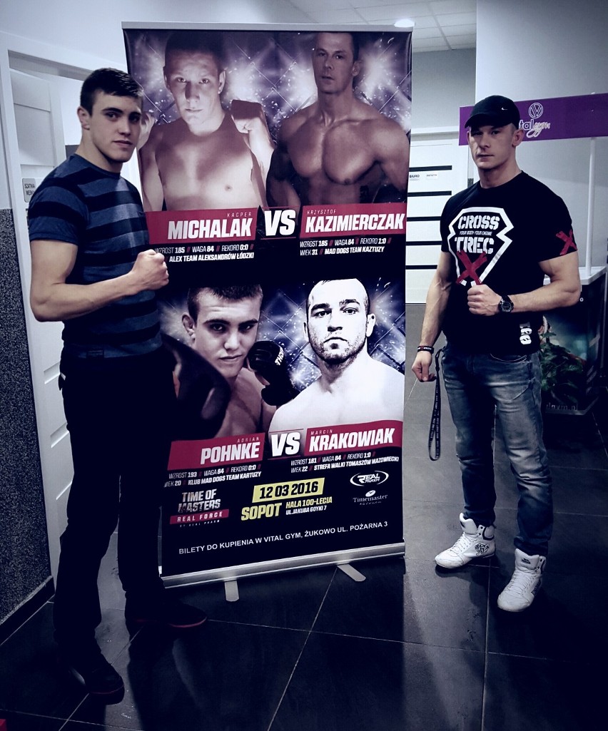 Zwycięstwo zawodników z Kartuz podczas sopockiej Gali Time Of Masters MMA