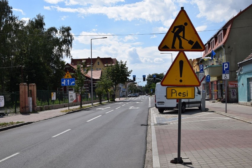 Skrzyżowanie w Nowej Soli po przebudowie.