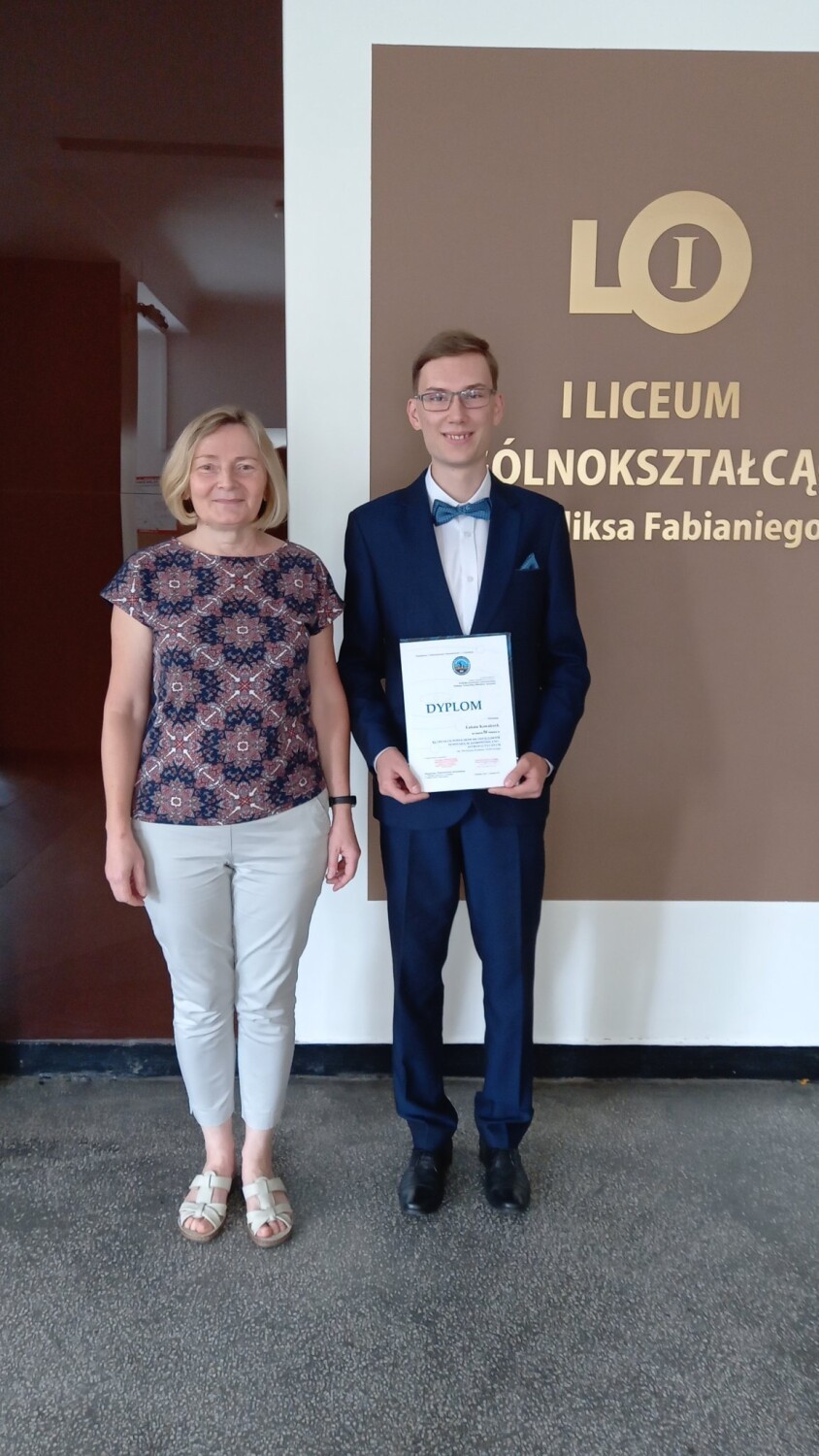 Sukces Łukasza Kowalczyka z I LO w Radomsku w Ogólnopolskim Finale OMSA w Grudziądzu